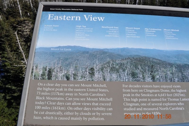 Eastern View Marker. Click for full size. Eastern View Marker image. Click for full size.