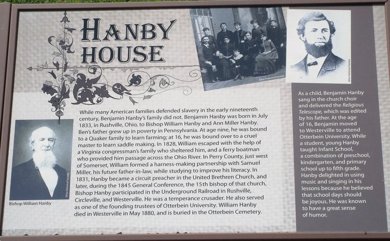 Hanby House Marker image. Click for full size.
