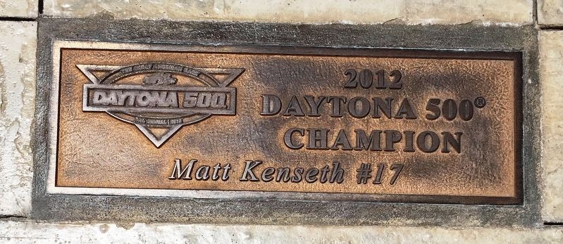 Daytona 500 2012 Winner Marker image. Click for full size.