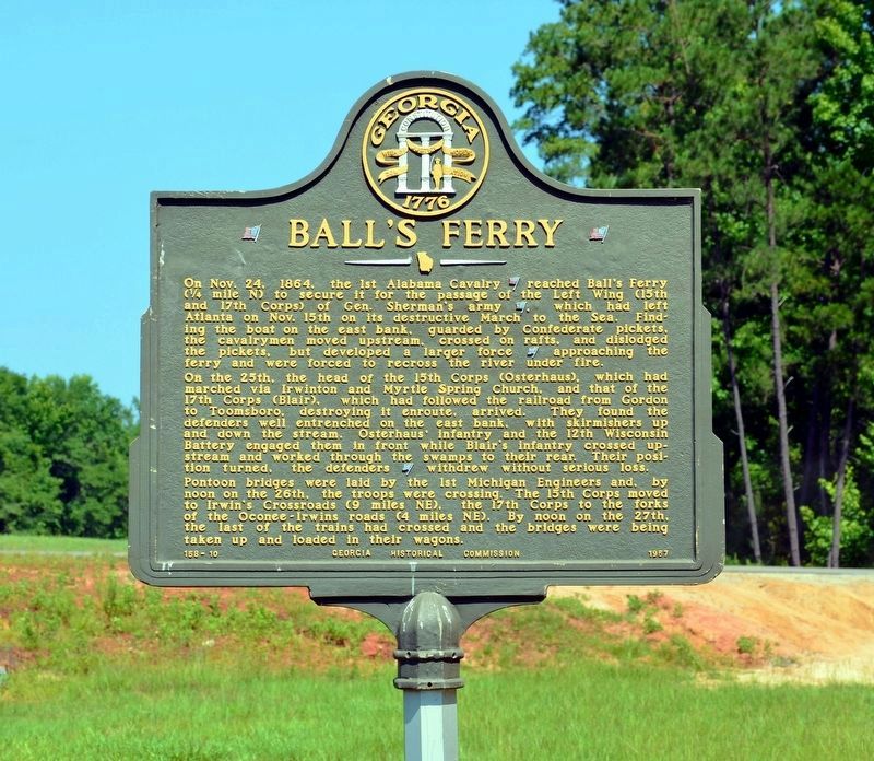 Ball's Ferry Marker image. Click for full size.
