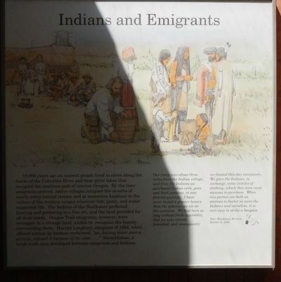 Indians and Emigrants Marker image. Click for full size.