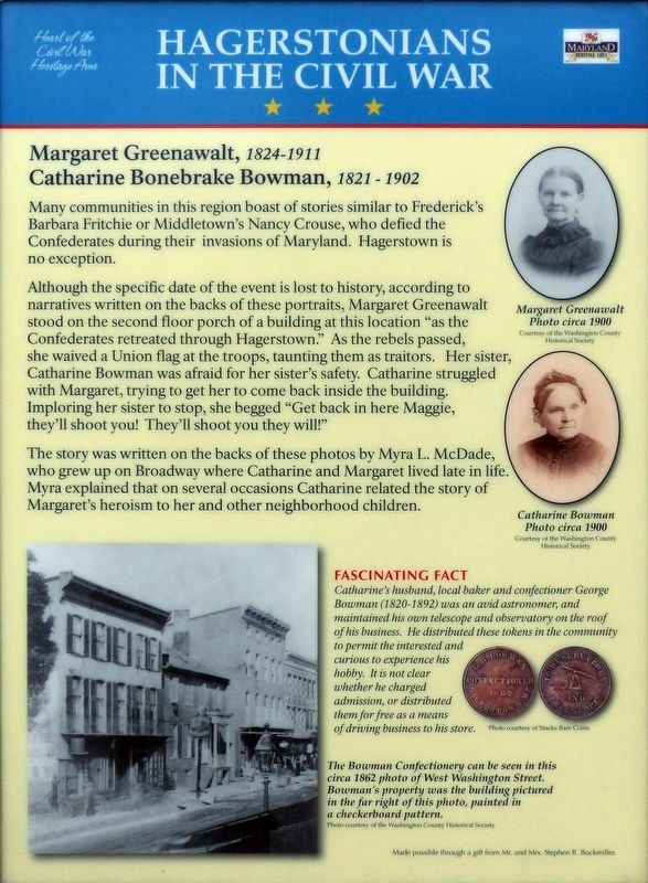 Hagerstonians in the Civil War Marker image. Click for full size.