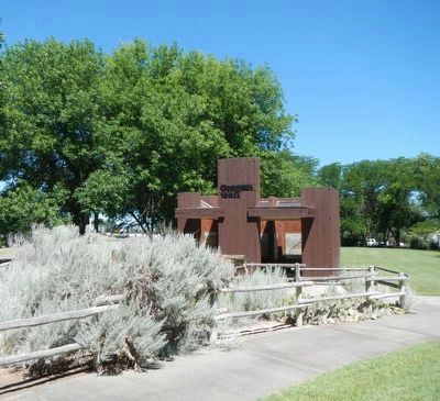 Ontario Oregon Trail Kiosk. Click for full size. Ontario Oregon Trail Kiosk image. Click for full size.