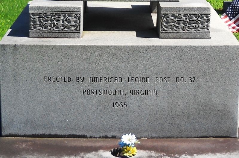 A detail view of the right side base inscription.. Click for full size. A detail view of the right side base inscription. image. Click for full size.