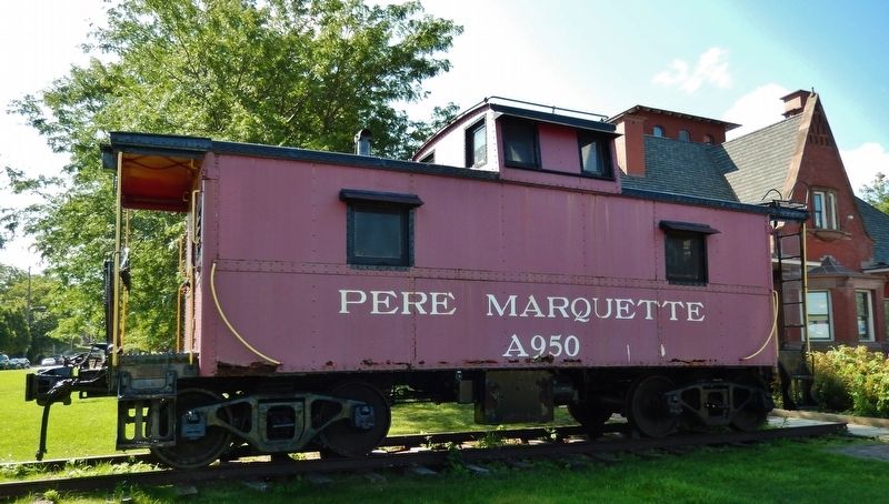 Pere Marquette Caboose A950 (<b><i>on display behind Union Depot</b></i>) image. Click for full size.