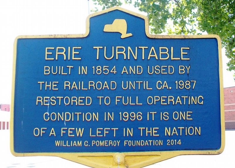 Erie Turntable Marker image. Click for full size.