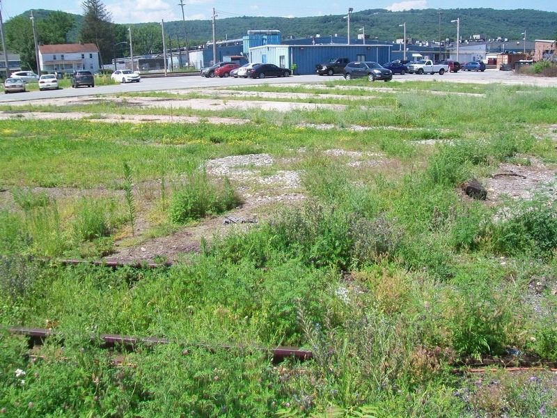 Erie Railroad Roundhouse Foundations Near Turntable image. Click for full size.