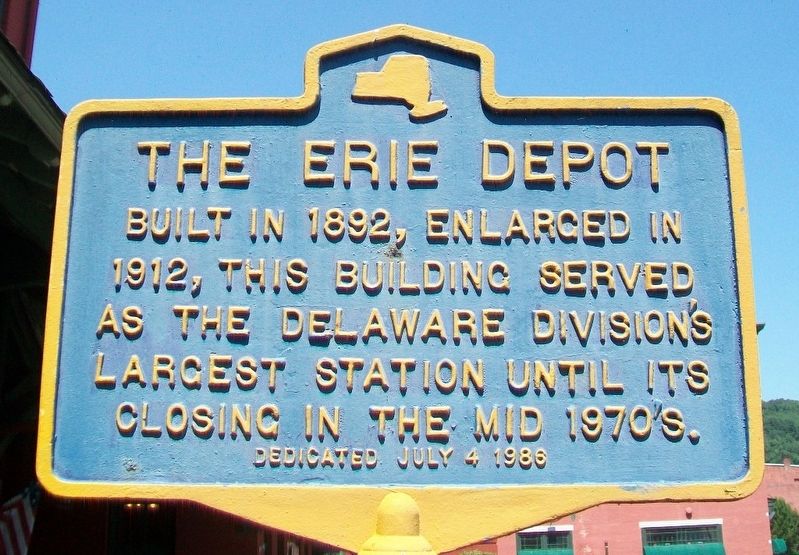 The Erie Depot Marker image. Click for full size.
