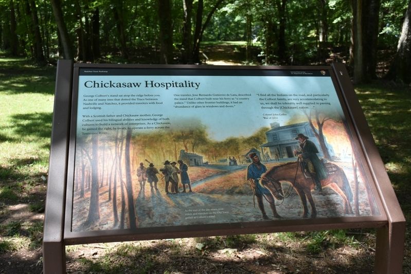 Chickasaw Hospitality Marker image. Click for full size.