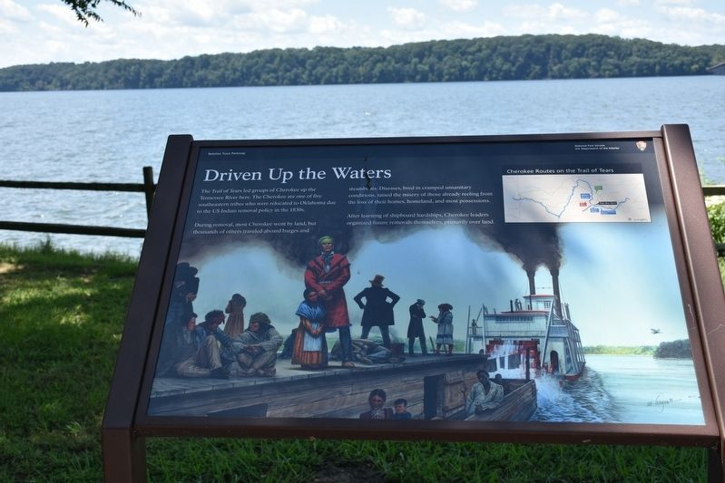 Driven Up The Waters Marker. Click for full size. Driven Up The Waters Marker image. Click for full size.