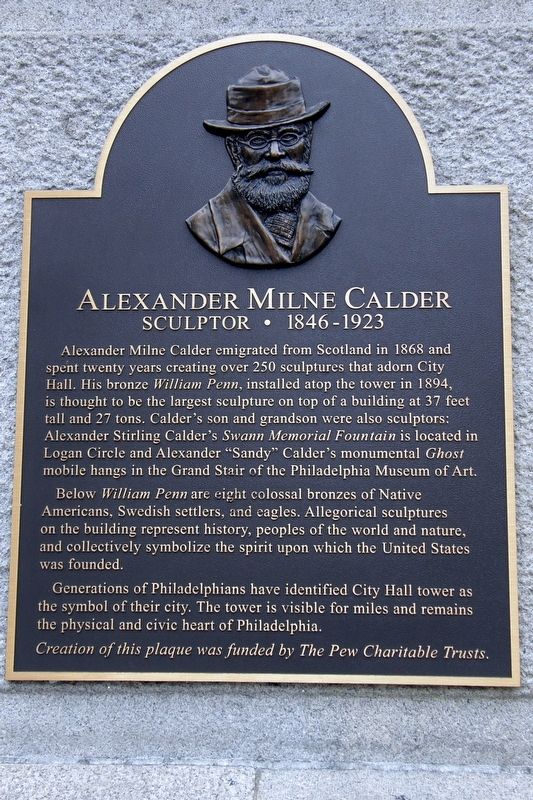 Alexander Milne Calder Marker image. Click for full size.