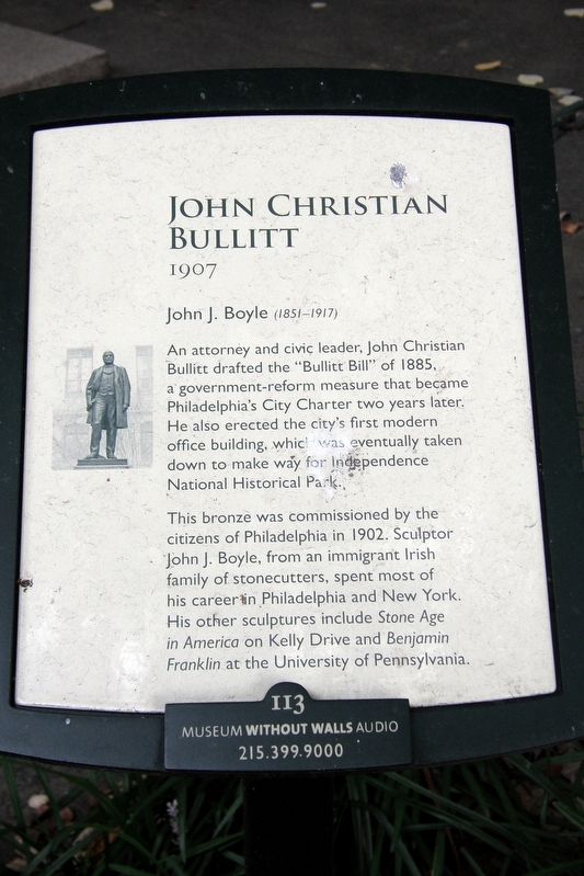 John Christian Bullitt Marker image. Click for full size.