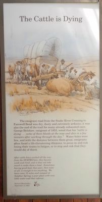 The Cattle is Dying Marker. Click for full size. The Cattle is Dying Marker image. Click for full size.