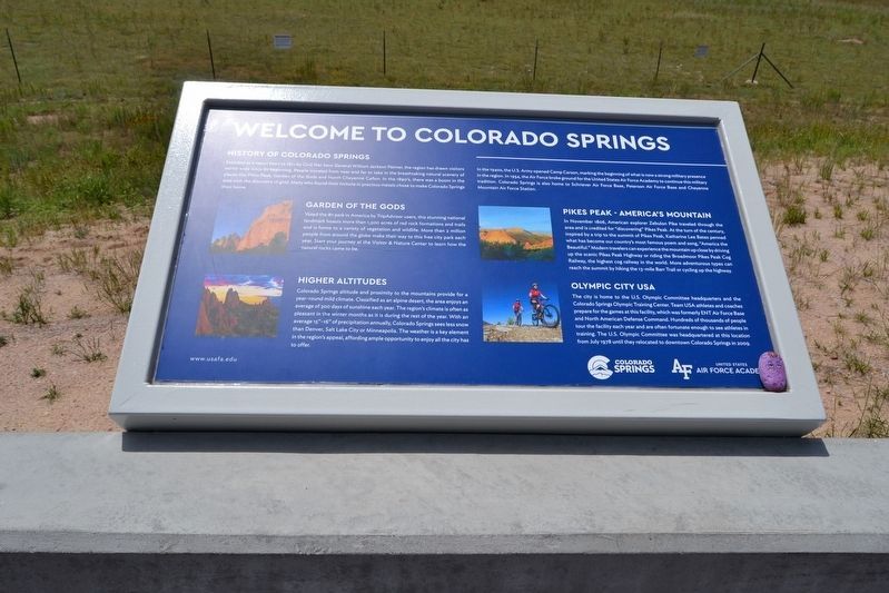 United States Air Force Academy Marker. Click for full size. United States Air Force Academy Marker image. Click for full size.