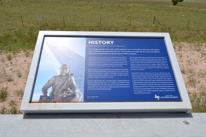 United States Air Force Academy Marker. Click for full size. United States Air Force Academy Marker image. Click for full size.