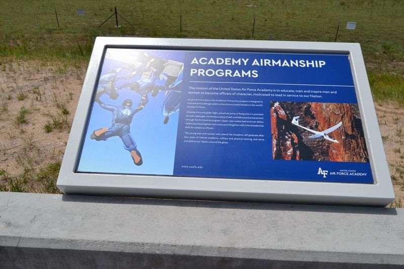 United States Air Force Academy Marker. Click for full size. United States Air Force Academy Marker image. Click for full size.
