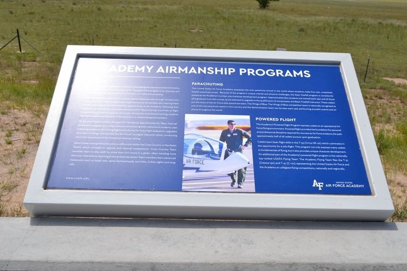 United States Air Force Academy Marker. Click for full size. United States Air Force Academy Marker image. Click for full size.