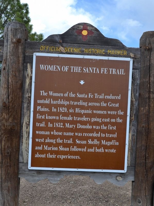 Women of the Santa Fe Trail Marker image. Click for full size.