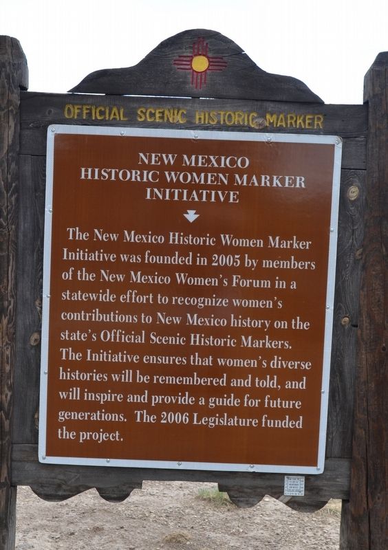 New Mexico Historic Women Marker Initiative Marker image. Click for full size.