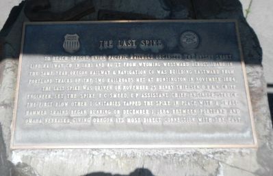 The Last Spike Marker image. Click for full size.