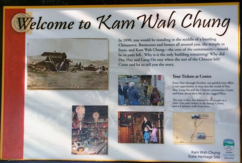 Welcome to Kam Wah Chung Marker image. Click for full size.