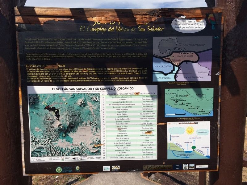 The San Salvador Volcano Complex Marker. Click for full size. The San Salvador Volcano Complex Marker image. Click for full size.