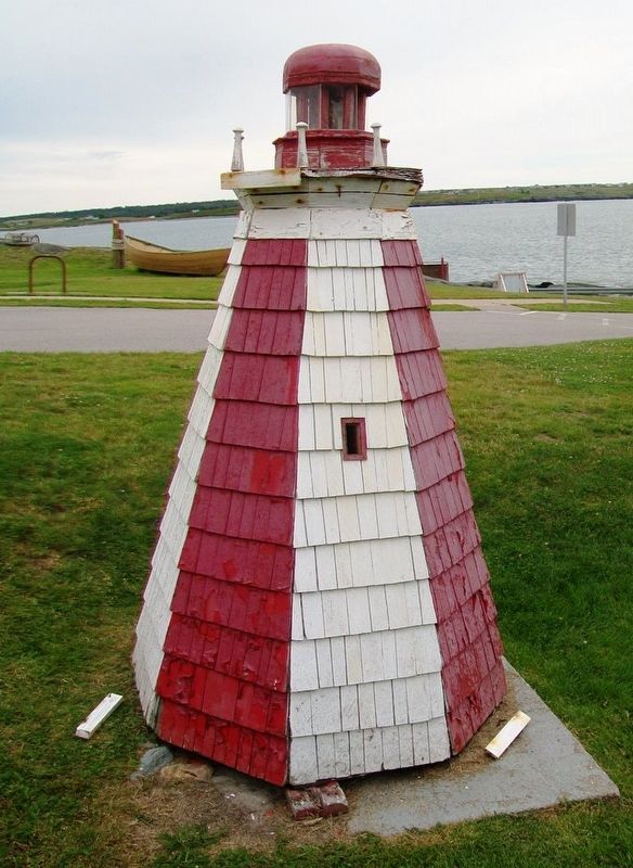 Model of Original Cape Forchu Lighthouse image. Click for full size.