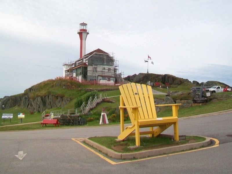 Cape Forchu Lightstation and Whimsical Chair image. Click for full size.
