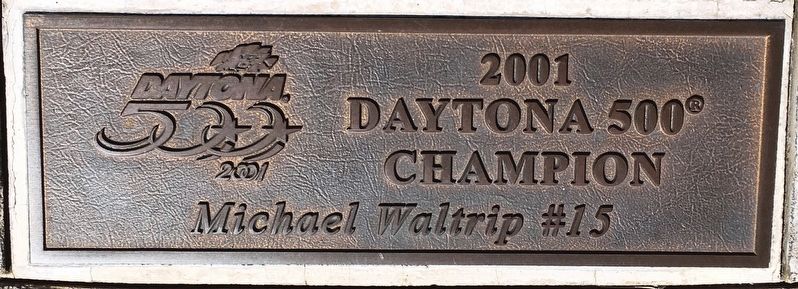 Daytona 500 2001 Winner Marker image. Click for full size.