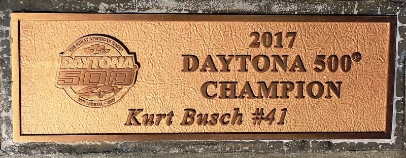 Daytona 500 2017 Winner Marker image. Click for full size.