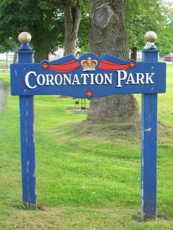 Coronation Park Sign image. Click for full size.