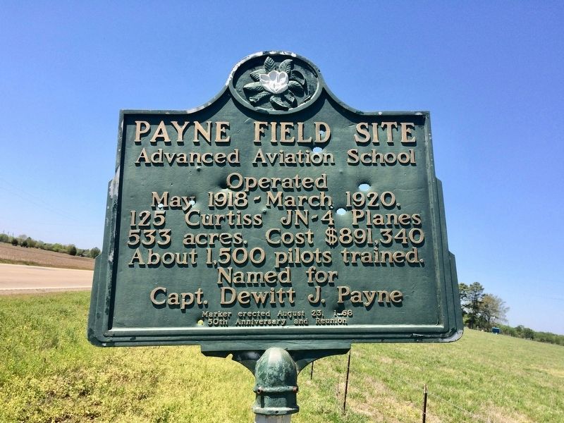 Payne Field Site Marker image. Click for full size.