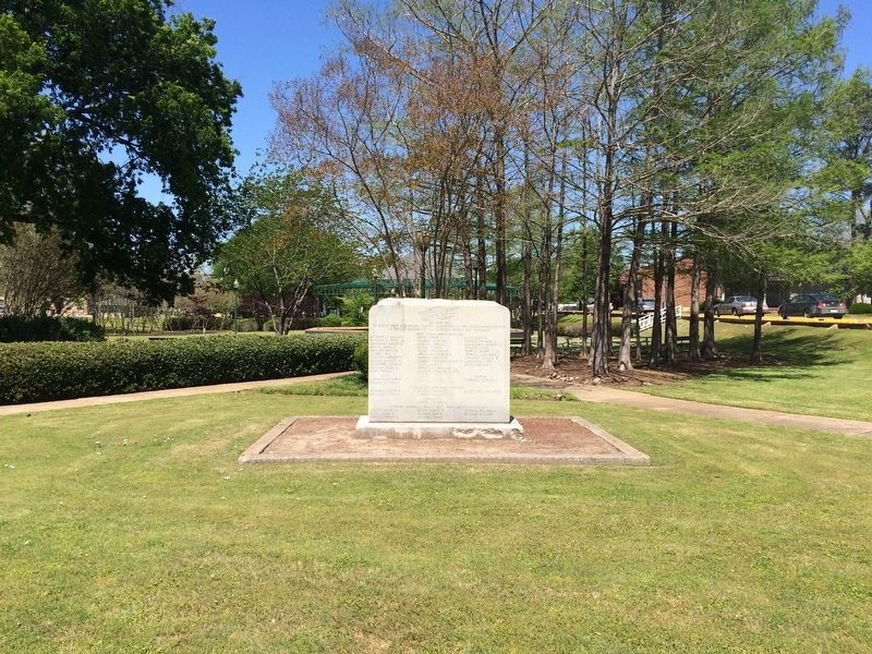 Clay County World War I Memorial in West Point City Park. image. Click for full size.