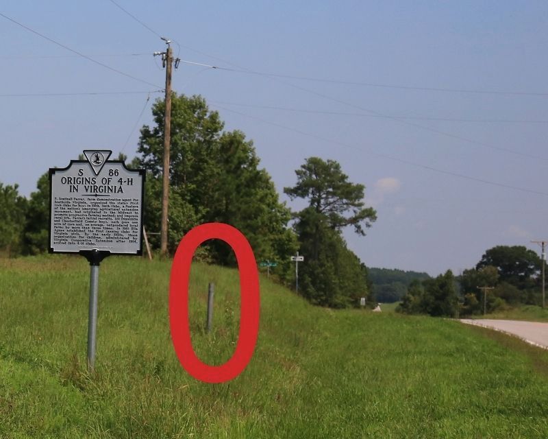 Pole of missing marker is circled in red image. Click for full size.