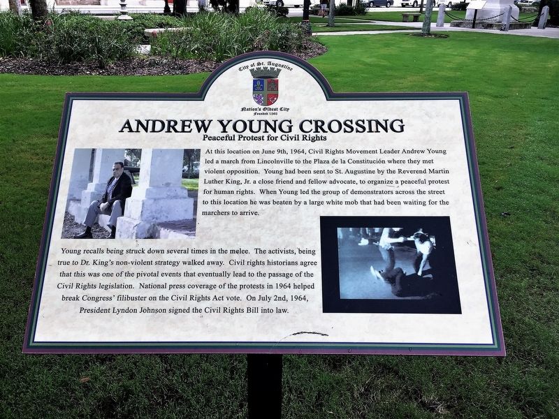 Andrew Young Crossing Marker image. Click for full size.
