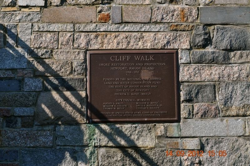 Cliff Walk Marker image. Click for full size.