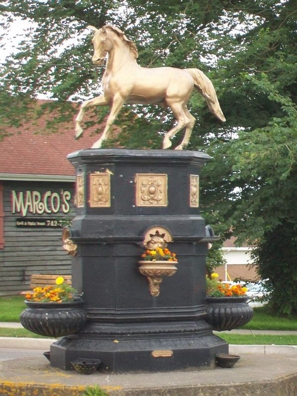 Golden Horse Fountain. Click for full size. Golden Horse Fountain image. Click for full size.