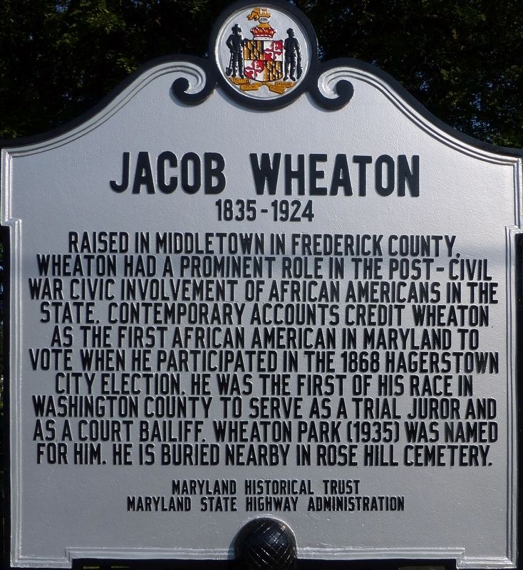 Jacob Wheaton Marker image. Click for full size.