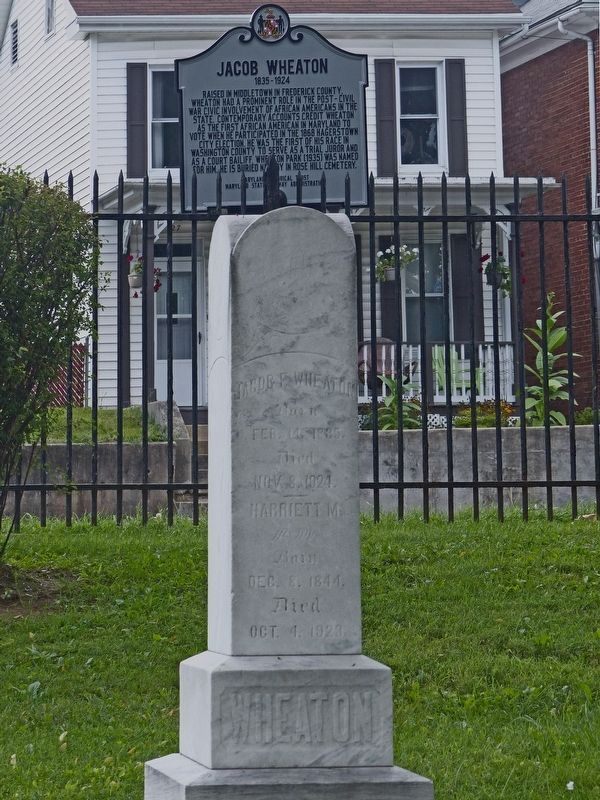 Wheaton Headstone in Rose Hill Cemetery image. Click for full size.