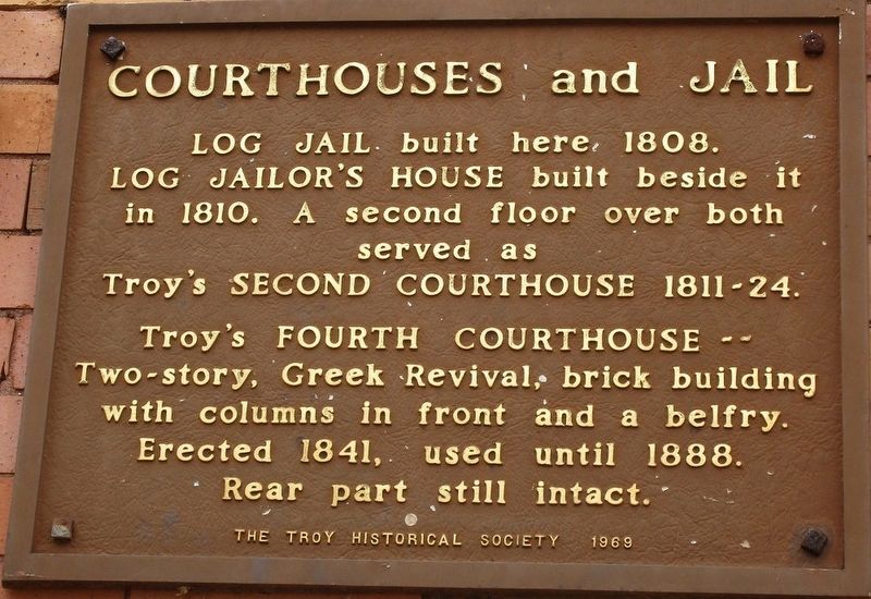 Courthouses and Jail Marker image. Click for full size.