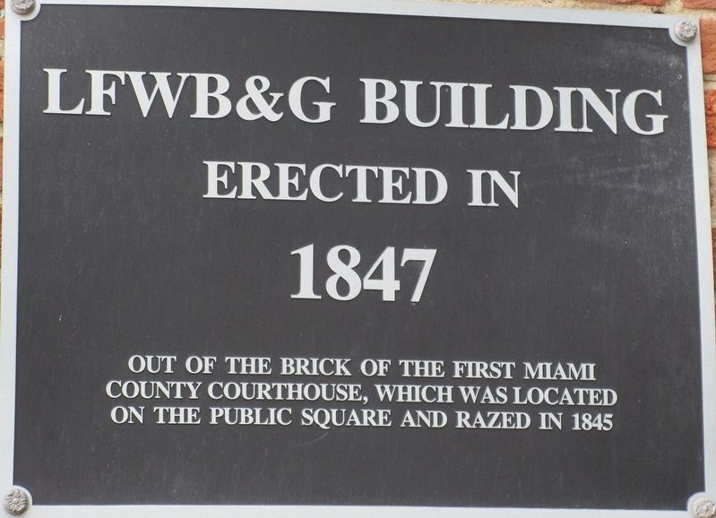 LFWB&G Building Marker image. Click for full size.