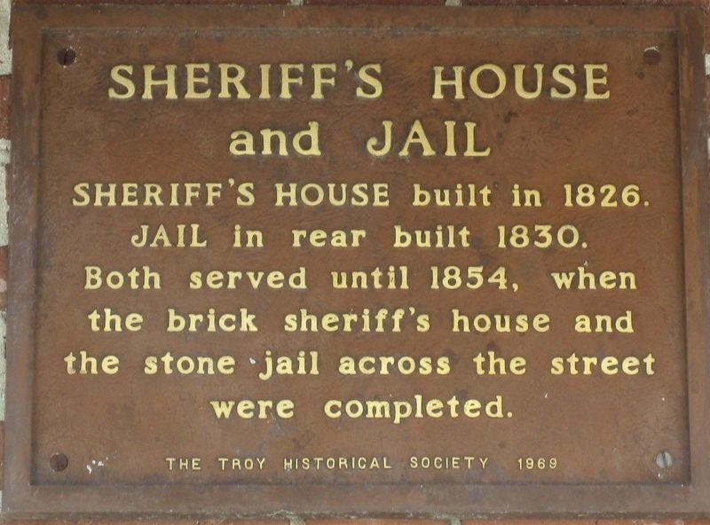 Sheriff�s House and Jail Marker image. Click for full size.