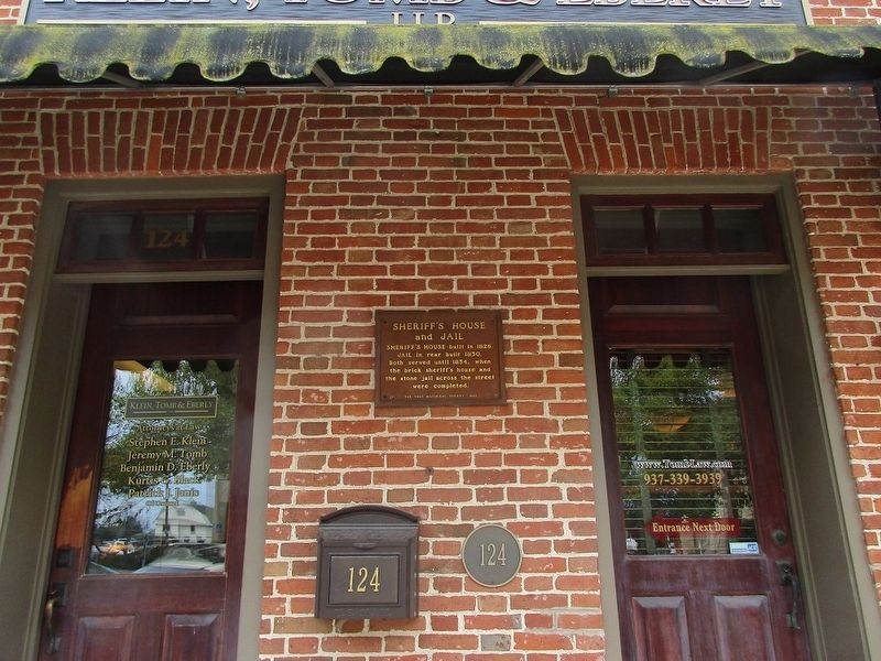 Sheriff�s House and Jail Marker image. Click for full size.