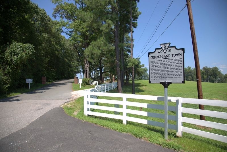 Cumberland Town Marker. Click for full size. Cumberland Town Marker image. Click for full size.