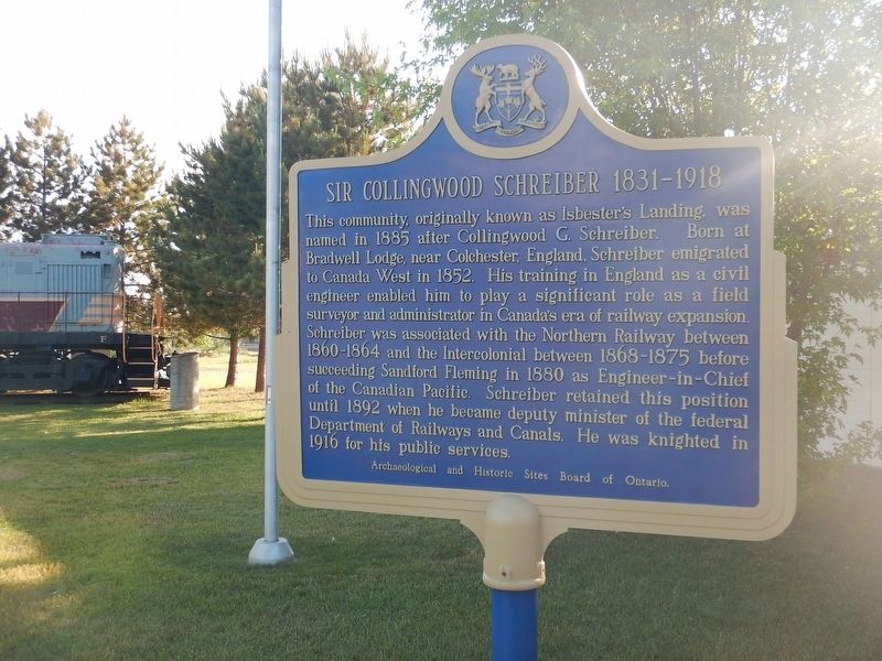 Sir Collingwood Schreiber Marker. Click for full size. Sir Collingwood Schreiber Marker image. Click for full size.