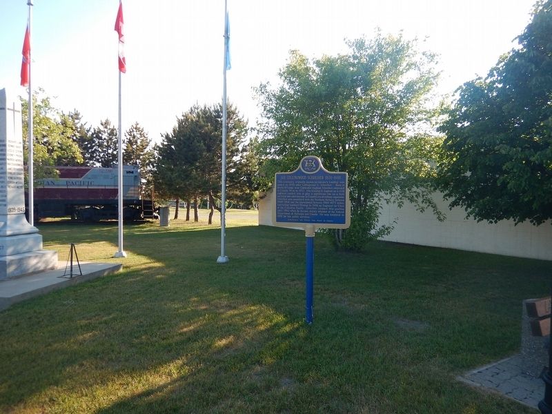 Wideview of Sir Collingwood Schreiber Marker. Click for full size. Wideview of Sir Collingwood Schreiber Marker image. Click for full size.