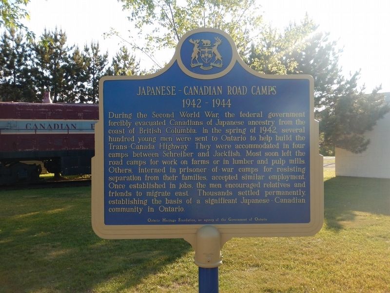 Japanese-Canadian Road Camps Marker image. Click for full size.