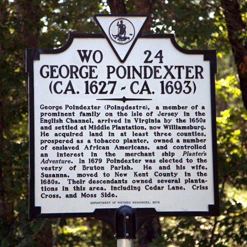 George Poindexter Marker image. Click for full size.