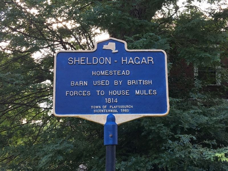 Sheldon-Hagar Homestead Marker image. Click for full size.