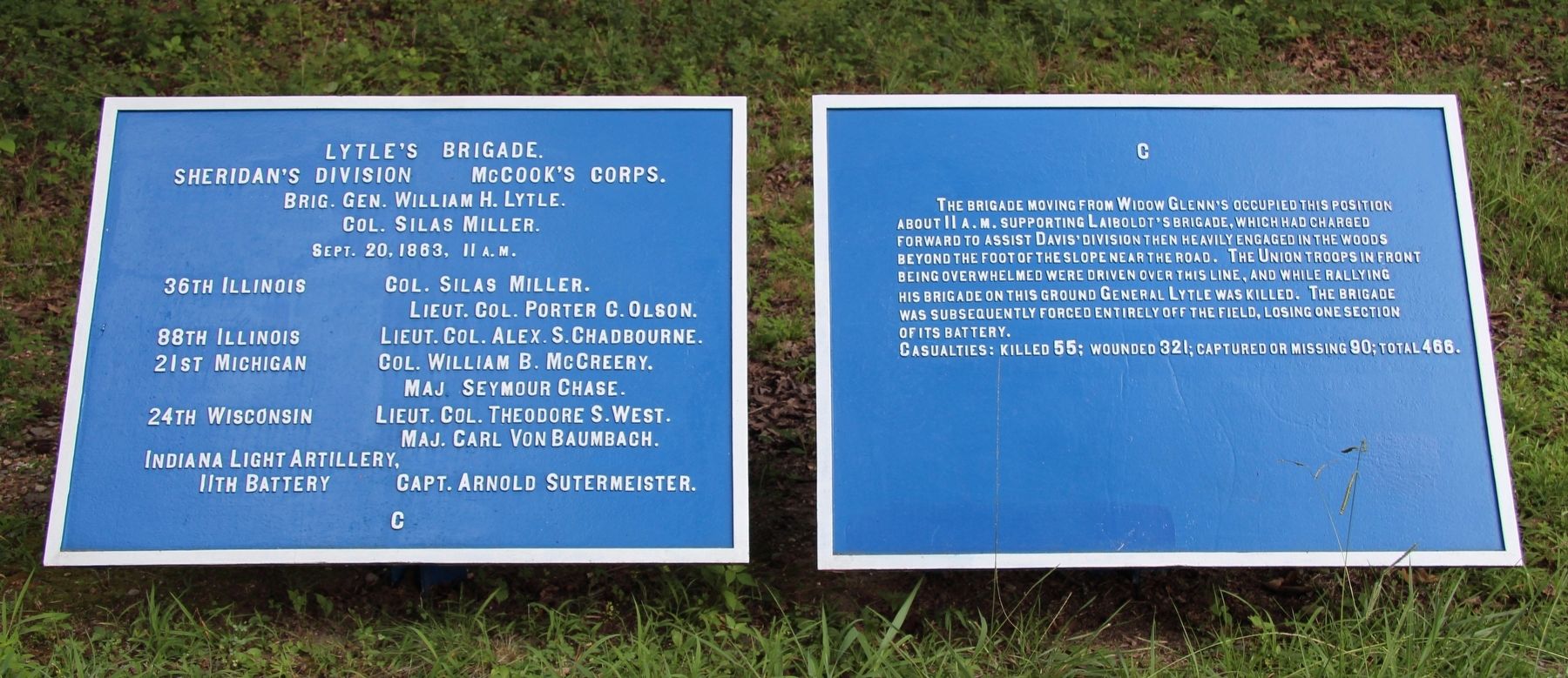 Lytle's Brigade Marker image. Click for full size.